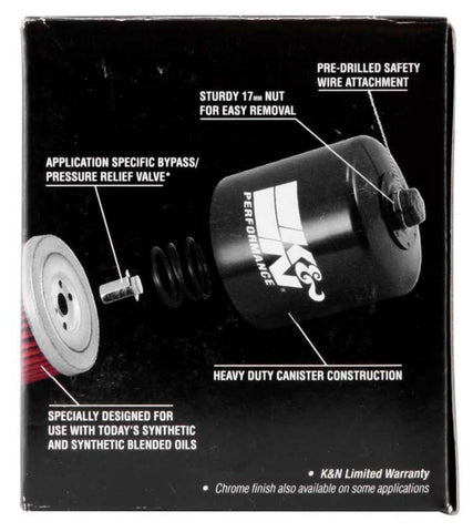 K&N Honda / Kawasaki 3.25in OD x 3.719in H Oil Filter - KN-202