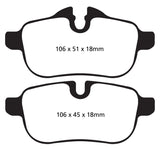 EBC 09+ BMW Z4 3.0 (E89) Greenstuff Rear Brake Pads - DP22046