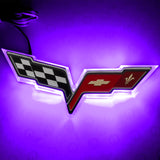Oracle Chevrolet Corvette C6 Illuminated Emblem - Dual Intensity - UV/Purple - 3098-007