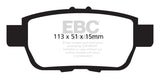 EBC 05-14 Honda Ridgeline 3.5 Greenstuff Rear Brake Pads - DP61754