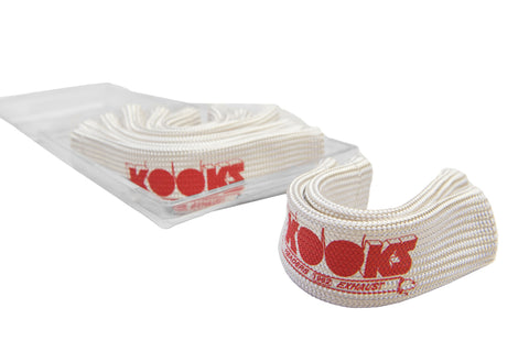 Kooks Universal Spark Plug Sleeve Set - Natural w/Red Logo (Set of 8) - 750201