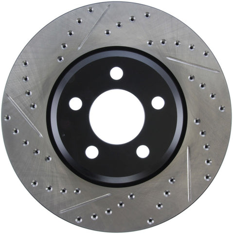 StopTech 05-13 Chrysler300/300C / 09-12 Dodge Challenger Front Right Drilled & Slotted Rotor - 127.63059R
