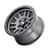 Dirty Life 9309 Canyon Pro 17x9/5x127 BP/-38mm Offset/71.5mm Hub Satin Graphite Wheel - Beadlock - 9309-7973MGT38