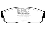 EBC 83-86 Nissan Pulsar 1.5 Turbo Yellowstuff Front Brake Pads - DP4452R