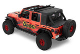 Bestop 18-23 Jeep Wrangler JL 4-Door Halftop Soft Top (Black Diamond) - 53902-35