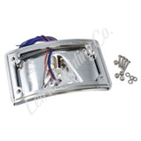 Letric Lighting 04-13 Sportster Perfect Plate Light Chrome Curved License Plate Frame - LLC-CPPL-C2