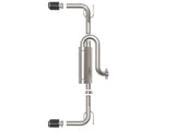 aFe 19-22 Mazda 3 L4 2.5L Takeda 3in to 2-1/2in 304 SS Axle-Back Exhaust w/ Carbon Fiber Tip - 49-37023-C