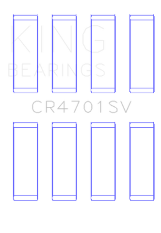 King Engine Bearings VW Czda Ea211 (Size +0.25mm) Connecting Rod Bearing Set - CR4701SV0.25