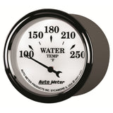 AutoMeter Gauge Water Temp 2-1/16in. 250 Deg. F Elec Old Tyme White II - 1237