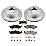 Power Stop 90-99 Jeep Cherokee Front Z17 Evolution Geomet Coated Brake Kit - CRK2119