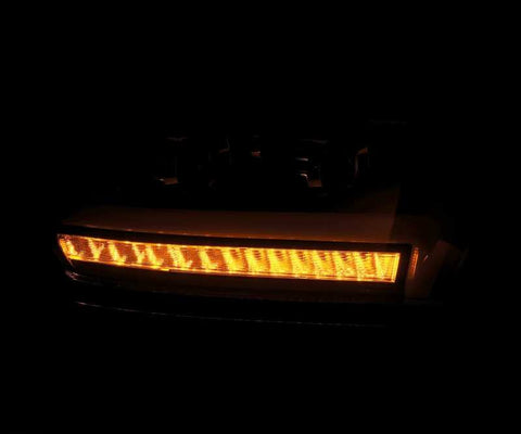AlphaRex 19-20 Dodge Ram 1500 LUXX LED Proj Headlights Plank Chrome w/Activ Light/Seq Signal/DRL - 880544