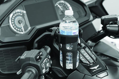 Kuryakyn Reflex Drink Holder Honda Goldwing DCT Handlebar Left Side Mount Black - 6495