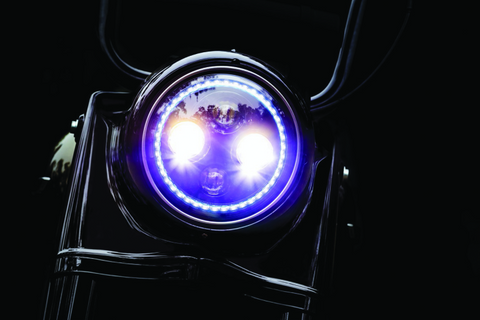 Kuryakyn Orbit Prism 7inch LED Headlight V2 - 2478