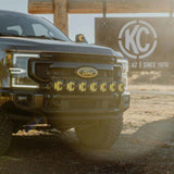 KC HiLiTES 2017+ Ford Super Duty Gravity LED Pro6 7-Light Bar Kit - Front Bumper - 91346