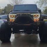 Oracle Vector Jeep Wrangler JK Grille Halo Kit - ColorSHIFT w/ BC1 Controller - 5835-335