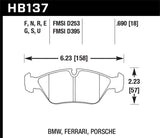 Hawk HP+ Street Brake Pads - HB137N.690
