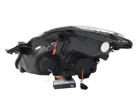 ANZO 2008-2009 Nissan Altima (2 Door ONLY) Projector Headlights w/ Halo Black (CCFL) - 121395