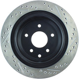 StopTech 03-05 350Z / 03-04 G35 / 03-05 G35X SportStop Slotted & Drilled Rear Right Rotor - 127.42077R