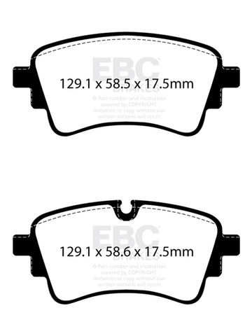 EBC 2020+ Audi A4 B9 2.0T Ultimax Rear Brake Pads - UD2364