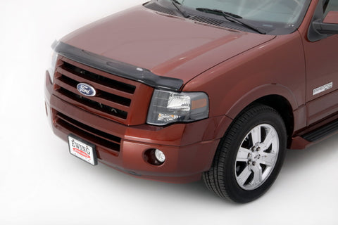AVS 07-17 Ford Expedition Bugflector Medium Profile Hood Shield - Smoke - 23241