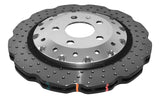 DBA 16-19 Audi R8 Iron Rotor Front 5000 Series Drilled Rotor w/Silver Hat - DBA52834WSLVXD