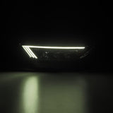 AlphaRex 15-17 Ford Mustang NOVA LED Proj HL Alpha-Black w/Activ Light/Seq. Signal + Switchback DRL - 880114