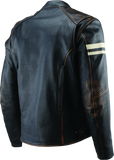 River Road Hoodlum Vintage Leather Jacket Black - Small - 094382