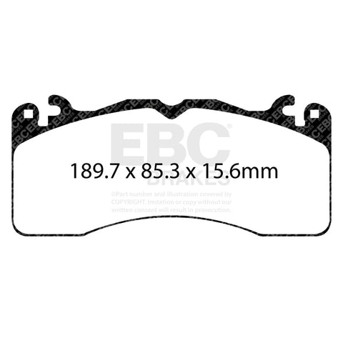 EBC Racing 2015+ Ford Mustang (6th Gen) RP-1 Race Front Brake Pads - DP83040RP1