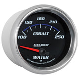 Autometer Cobalt 66mm 100-250 Degree F Electric Water Temperature Gauge - 7937