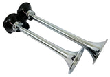 Kleinn Chrome Roof Mount Dual Horn/ 13.5In/11.5In - Chrome-Plated Spun Copper - 401