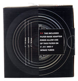 Spectre Adjustable Conical Air Filter 5-1/2in. Tall (Fits 3in. / 3-1/2in. / 4in. Tubes) - Red - 8132