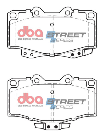 DBA 95-02 Toyota 4Runner (297mm Front Rotor) Street Series Front Brake Pads - DB1149SS