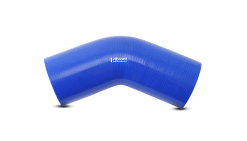 Vibrant 45 Degree Silicone Elbow 5.00in ID x 4.00in Leg Length - Blue - 2917B