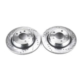 Power Stop 94-95 BMW 540i Rear Evolution Drilled & Slotted Rotors - Pair - EBR449XPR