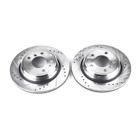 Power Stop 94-95 BMW 540i Rear Evolution Drilled & Slotted Rotors - Pair - EBR449XPR