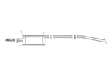 aFe ROCK BASHER 2.5in 409 SS Cat-Back Exhaust - 16-20 Toyota Tacoma L4-2.7L / V6-3.5L - 49-46046
