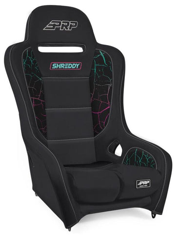 PRP Shreddy Edition Podium Suspension Seat - Cracked/Black - SHRDYA9101-05