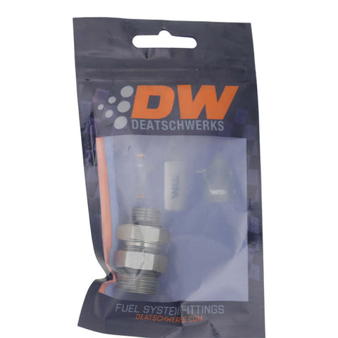 DeatschWerks 6AN ORB Male to 8AN ORB Male Swivel Adapter - Anodized DW Titanium - 6-02-0424