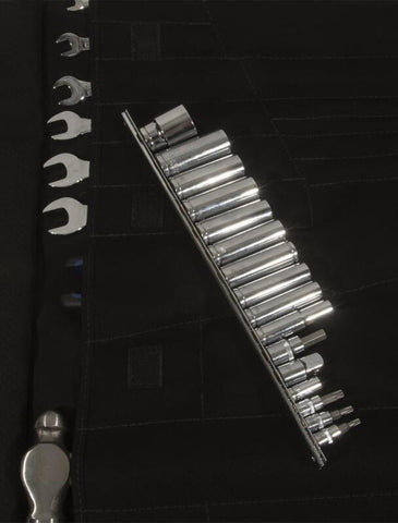PRP 35pc Can-Am Roll Up Tool bag Tool kit - Black - E112