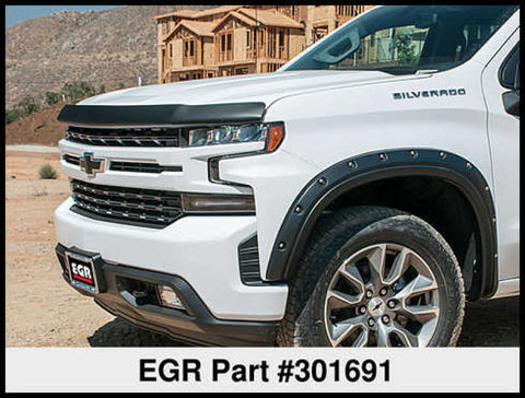 EGR 2019 Chevy 1500 Super Guard Hood Guard - Dark Smoke - 301691
