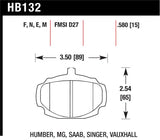 Hawk HP+ Street Brake Pads - HB132N.580