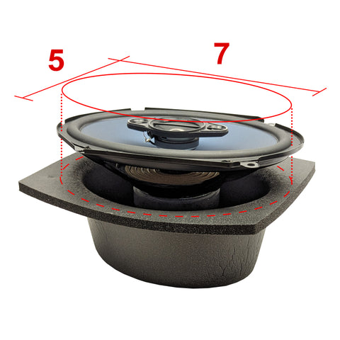 DEI Speaker Baffles 5in x 7in Oval Pair - 50360