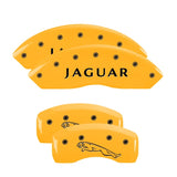 MGP 4 Caliper Covers Engraved Front Acura Engraved Rear TLX Yellow finish black ch - 39018STLXYL