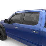 EGR 15+ Ford F150 Super Cab In-Channel Window Visors - Set of 4 - Matte (573475) - 573475