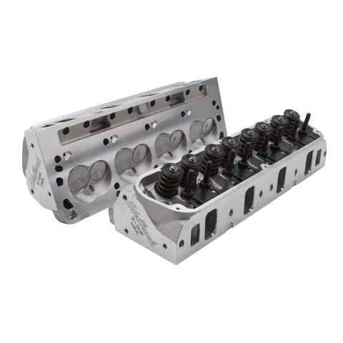 Edelbrock 1Pr SBF Cyl Head E-205 2 08 Intake Complete Complete (Pair) Assembled w/ Springs - 5028