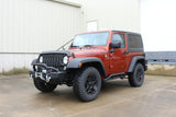 Fishbone Offroad 07-18 Jeep JK 2 Door Wrangler JK Steel Rock Sliders - Blk Textured Powdercoat - FB23008