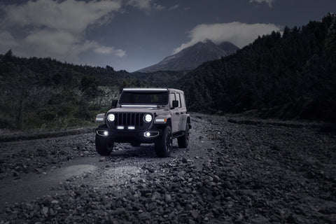 Hella Universal Black Magic 32in Tough Slim Curved Light Bar - Spot & Flood Light - 358197511