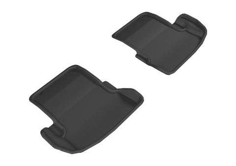 3D MAXpider 2016-2020 Mercedes-Benz C-Class Coupe C205 Kagu 2nd Row Floormats - Black - L1MB08521509
