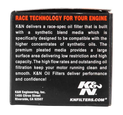 K&N Honda/Husqvarna 1.625in OD x .438in ID x 1.406in H Oil Filter - KN-116