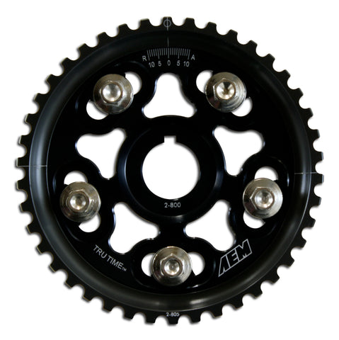 AEM 92-01 Honda Prelude Si VTEC/ Base & SH True Black Tru-Time Cam Gear - 23-801BK